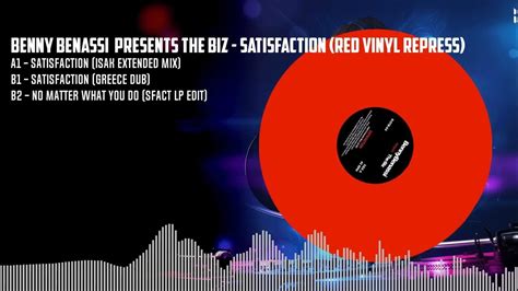 Benny Benassi Presents The Biz Satisfaction Red Vinyl Repress Youtube