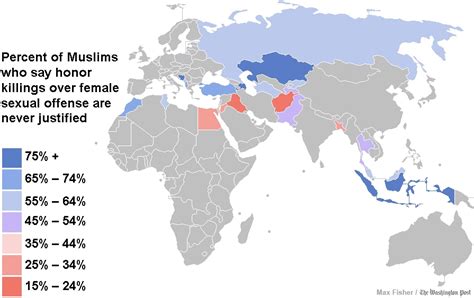 What The Muslim World Believes On Everything From Alcohol To Honor Killings In 8 Maps 5