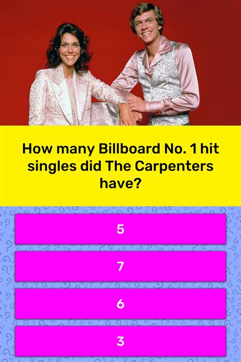 How Many Billboard No 1 Hit Singles Trivia Answers Quizzclub