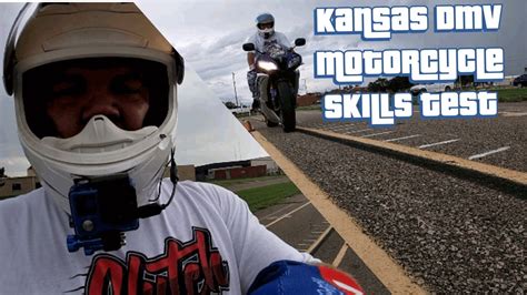 Pass the following motorcycle tests: Kansas Dmv Motorcycle Skills Test - YouTube
