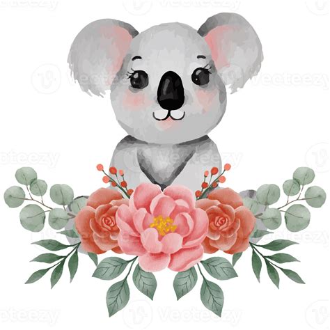Cute Cartoon Koala Lazy Koalas Clip Art Element Transparent Background