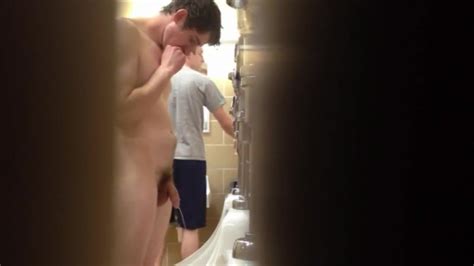 Hot College Guys Pissing In Urinals