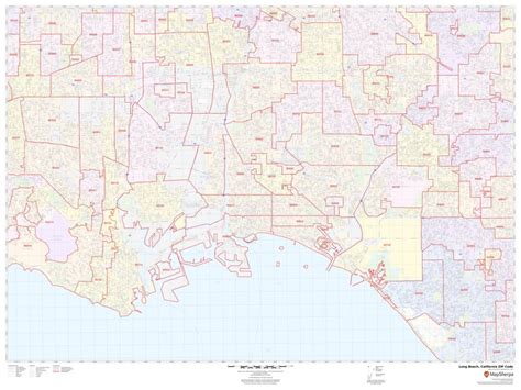 Long Beach Zip Code Map California