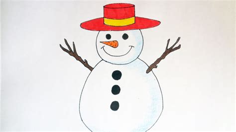 How To Draw A Snowman Christmas Stuff Pictures