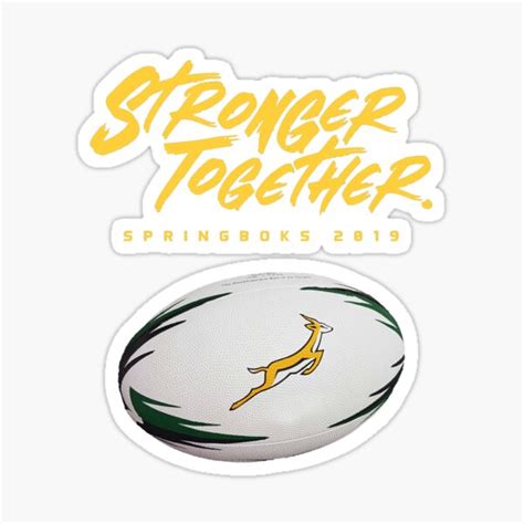 South African Rugby Stronger Together Sa Rugby Bokke Springboks South
