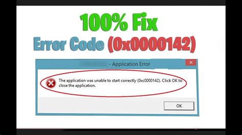 Many users report seeing this error when they try accessing any program or application on windows 10. The Application Was Unable To Start Correctly (0xc0000142 ...