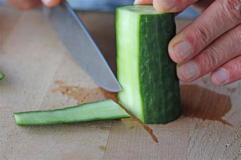 How To Cut A Cucumber Different Techniques Making Salads