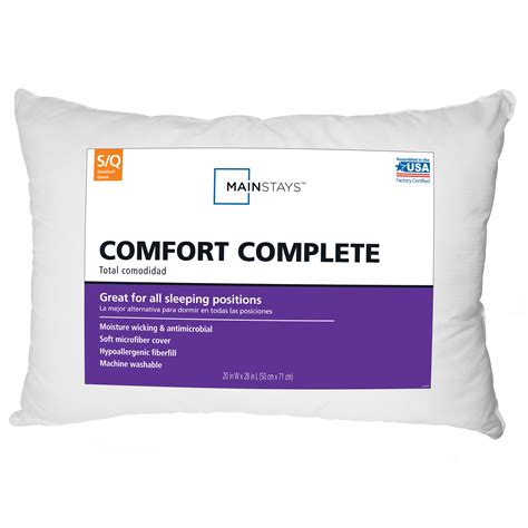 Mainstays Comfort Complete Bed Pillow Standardqueen Furniturezstore