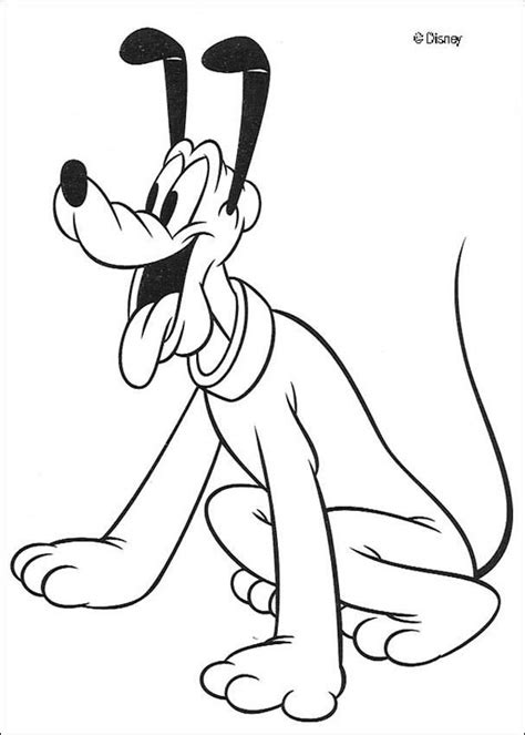 Discover This Amazing Coloring Page Of Mickey Movies Color Pluto Happy