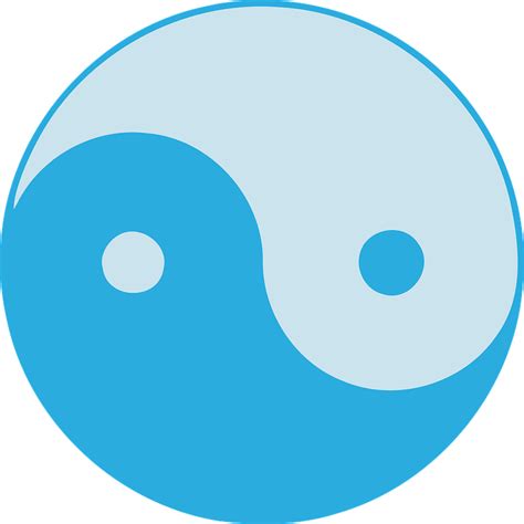 Free Vector Graphic Yin Yang Blue Opposites Free Image On Pixabay
