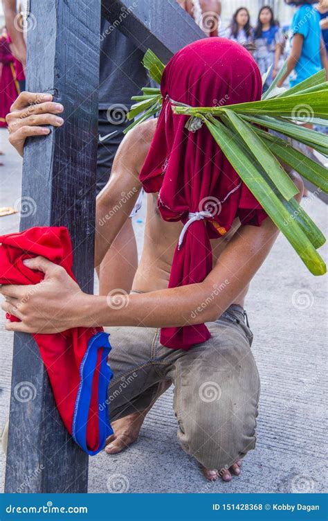 Good Friday In The Philippines Editorial Stock Photo Image Of City Crucifixion