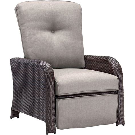 Wicker is quickly becoming one of the preferred materials for these patio rocking chairs. Hanover Strathmere All-Weather Wicker Reclining Patio ...