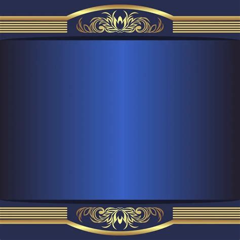 Royal Blue Gold Borders And Frames