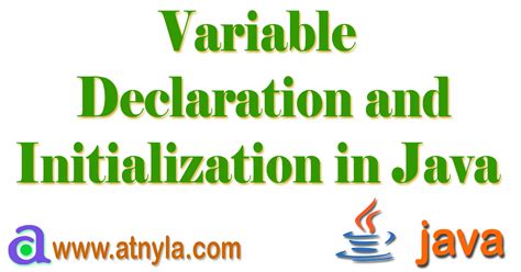 Variable Declaration And Initialization In Java Programming Language