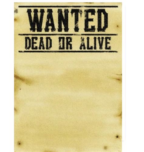 Free Wanted Poster Template Download