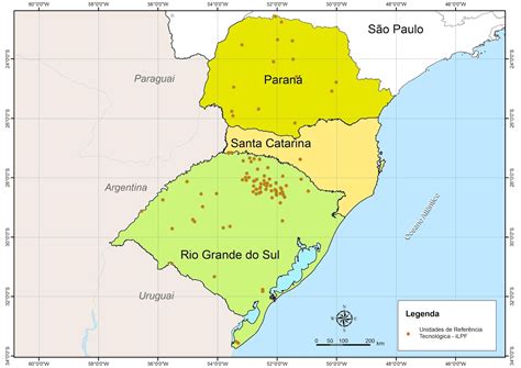 mapas da região sul do brasil