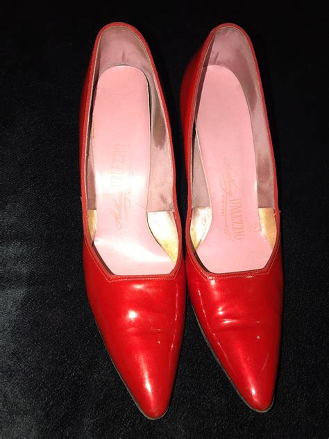 Vintage Red Patent Leather High Heelsanthony Dalezzio High Etsy