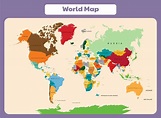 8 Best Images of Large World Maps Printable - Kids World Map with ...