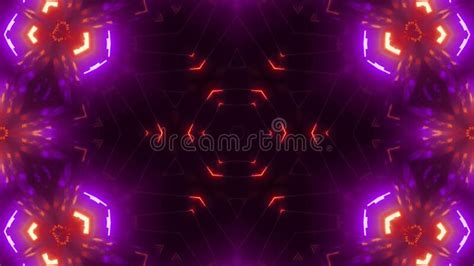 Seamless 3d Rendering Motion Graphics Background With Purple And Red