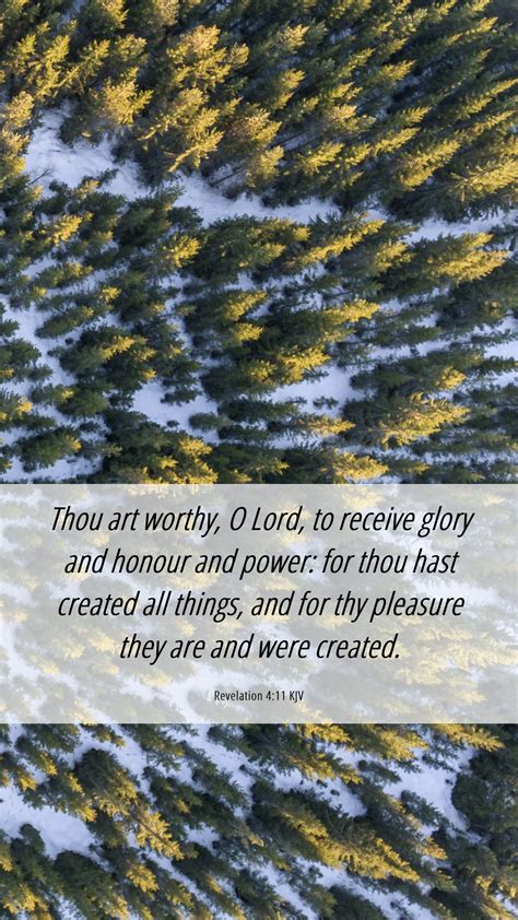 Revelation 411 Kjv Mobile Phone Wallpaper Thou Art Worthy O Lord