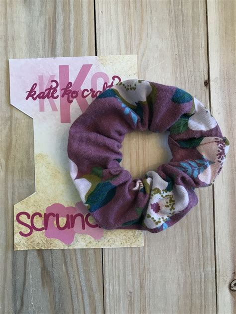 Maroon Flowers Scrunchie Tap To Buy Etsy Unique Items Products
