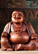 Wooden Sitting Fat & Happy Buddha Statue 24" (#4bw4z): Hindu Gods ...