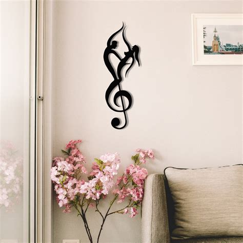 Treble Clef Metal Wall Art Metal Wall Decor Music Room Metal Etsy