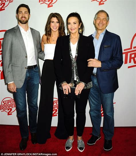 Lynda Carter Kisses Babe As She S Joined By Son And Husband At Super