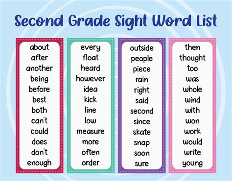 2nd Grade Sight Words Dolch Academy Worksheets 10 Best Second Grade