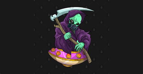 Grim Reaper Alien Skull Of Death Death Skull T Shirt Teepublic