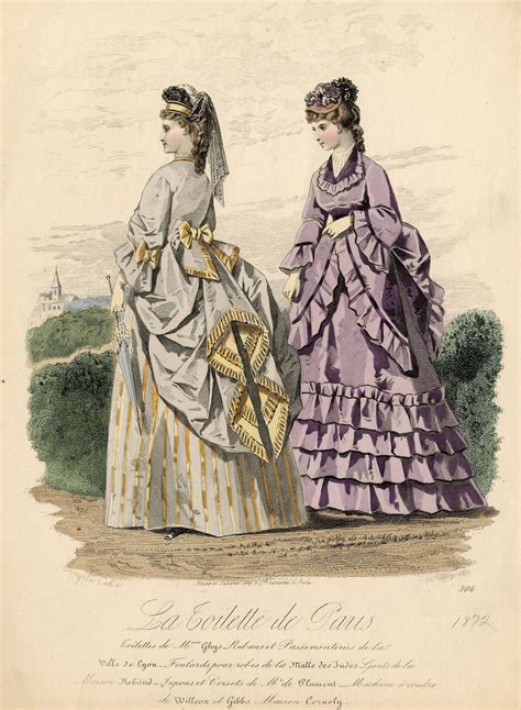La Toilette De Paris 1870 Fashion Illustration Vintage Victorian