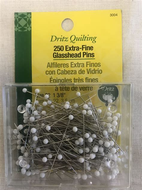 Extra Fine Glasshead Pins 250 Pc Dritz