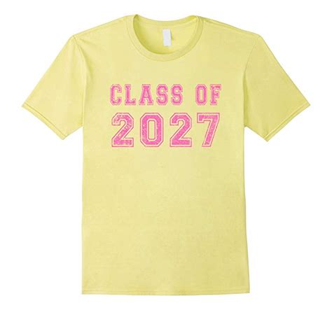 Class Of 2027 High School Graduation Date Distressed T Shirt Vaci Vaciuk
