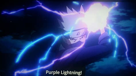 Kakashi Purple Lightning Wallpaper