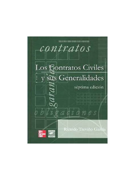 Los Contratos Civiles Y Sus Generalidades Septima Edición Pdf
