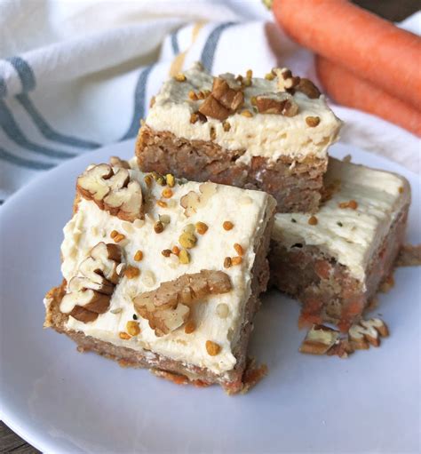 Vegan Carrot Cake Bars Paleo Nut Free Bake It Paleo Recipe