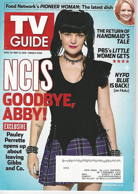 Tv Guide Magazine April 30 May 13 Ncis Goodbye Abby Pauley Perrette Opens Up