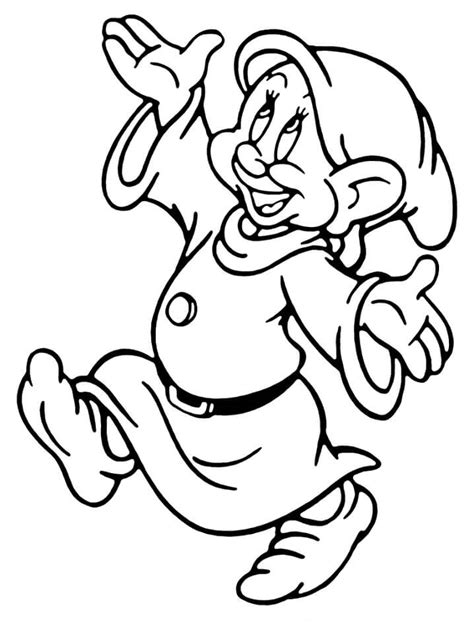 Seven Dwarfs Coloring Pages Free Printable Coloring