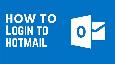 Hotmail Login Page Login To Hotmail Hotmail Sign In