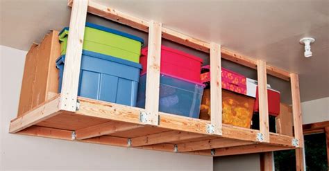 Diy Overhead Garage Storage Shelf Dandk Organizer