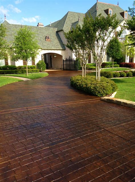 Stained And Stamped Driveways Can Give Your Home Classic Beauty That