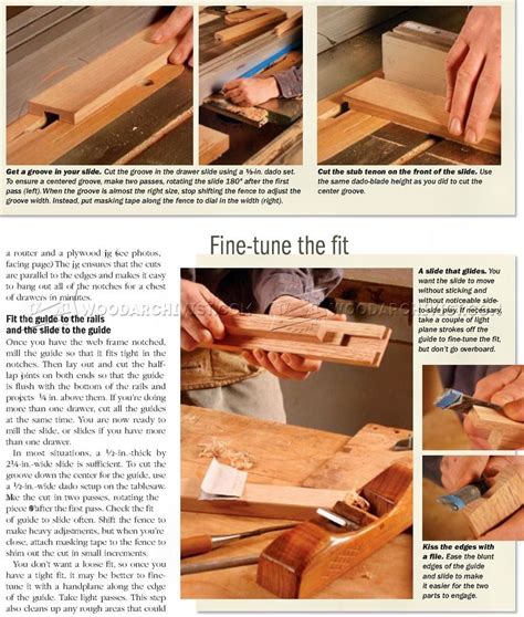 Making Drawer Center Guide Drawers Woodworking Home Projects