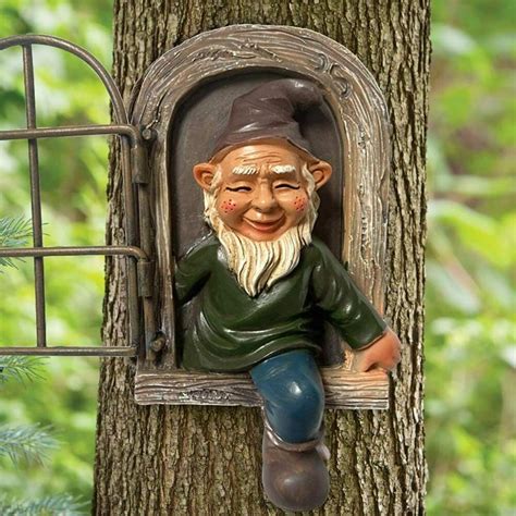 Garden Dwarf Ornaments Dwarf Resin Crafts Statues Naughty White Bearded Old Man Ornaments Ls