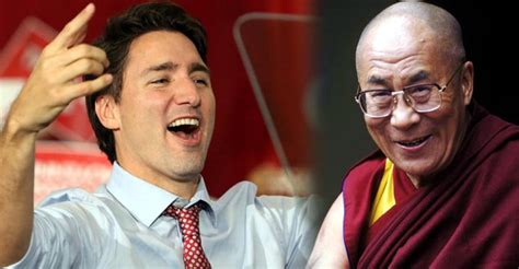 Dalai Lama Greets Trudeau As Canadas New Pm