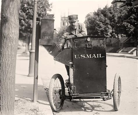 Postman Delivering The Mail History Vintage Photos Old Pictures