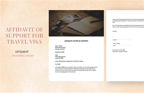 Affidavit Of Support For Travel Visa Sample Template Vrogue Co