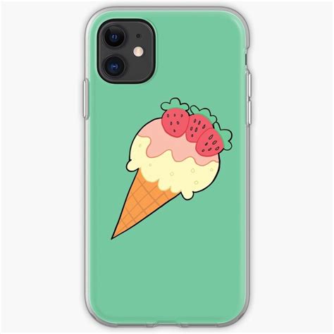 Strawberry Ice Cream Iphone Case And Cover By Monoradiant Strawberry