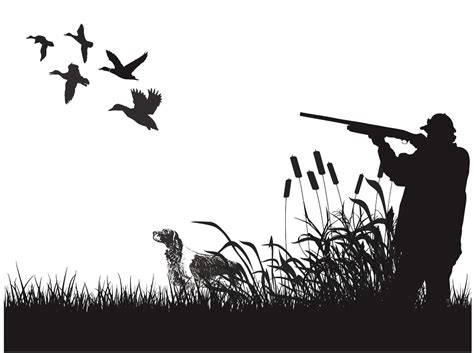 Duck Mural Waterfowl Hunting Wall Decal Playing Duck Hunter Image Png