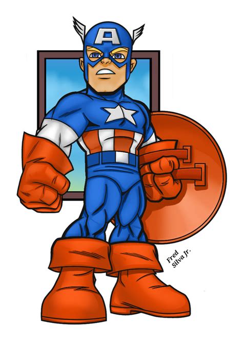 Superhero Squad Captain America By Luzproco On Deviantart