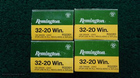4 Boxes Of Remington 32 20 Winchester Ammo